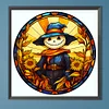 (50*50cm)Stained Glass Halloween - Full Round Drill Diamond Painting