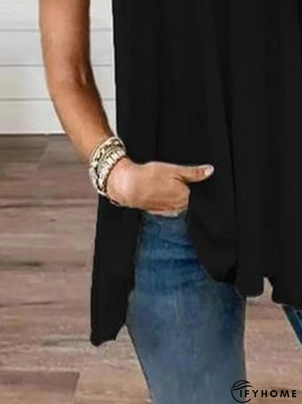 Boho Floral V Neck Short Sleeve Top | IFYHOME