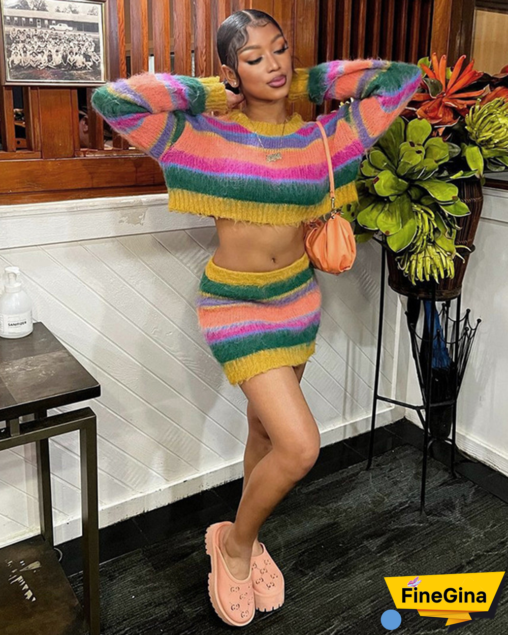 AYVA SWEATER SKIRT SET