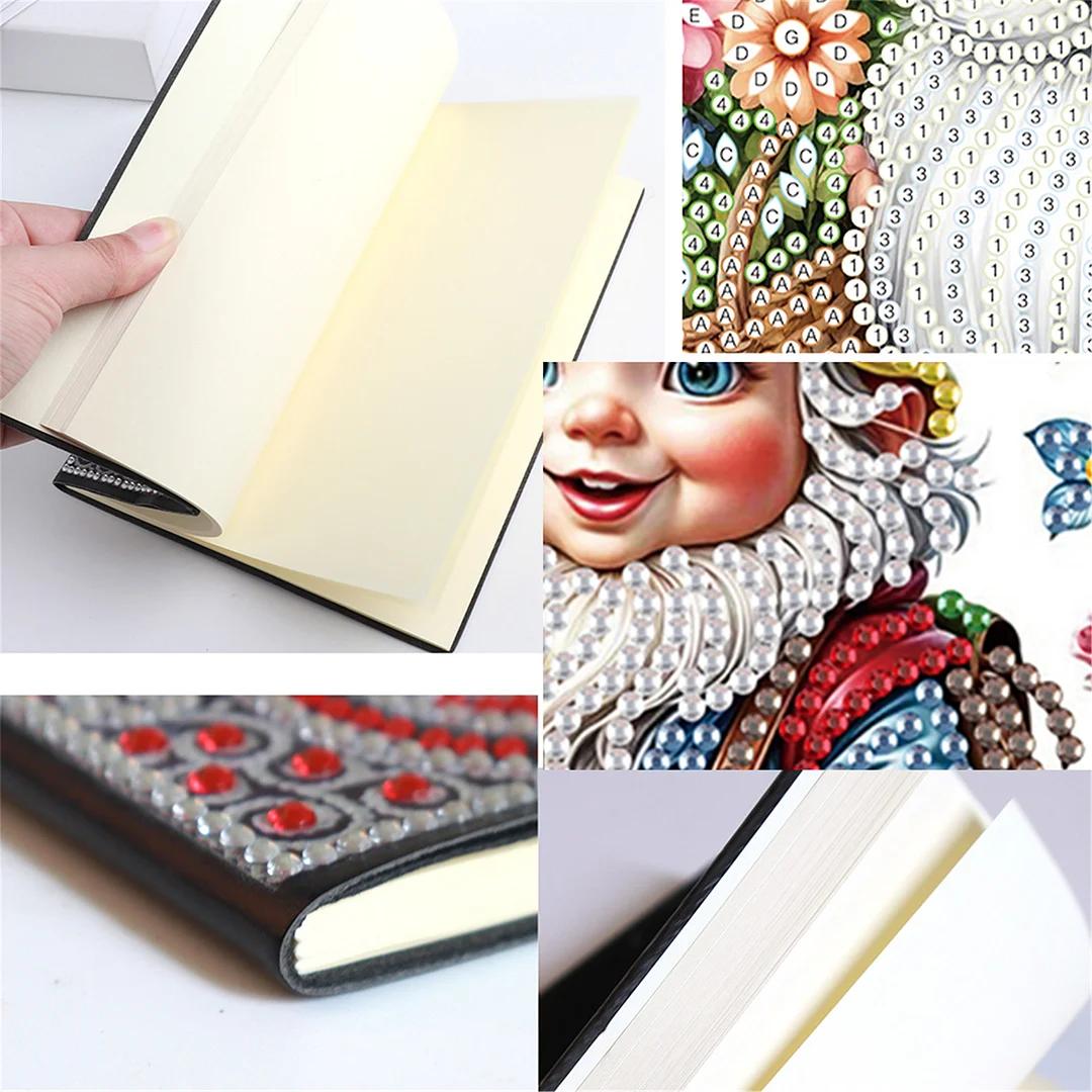 2pcs Mouse Partial DIY 50 Pages A5 Diamond Painting Notebook for Study Home