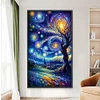 (40*70cm)Starry Sky Scenery - Full Round Drill Diamond Painting