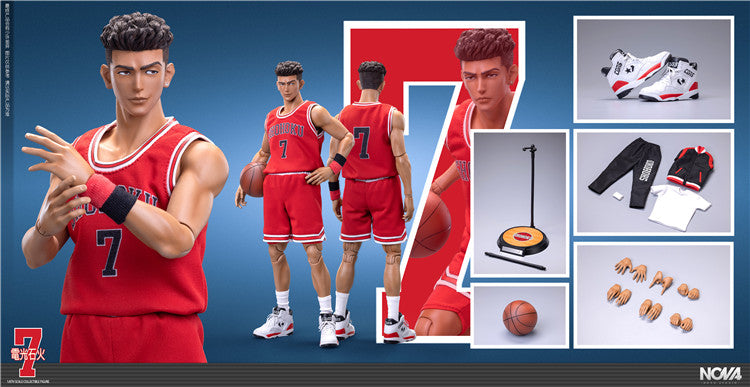 Pre-order 1/6 Action FIgure NOVA Slum Dunk No.7 Ryota Miyagi Basketball Player-THE FIRST SLAM DUNK