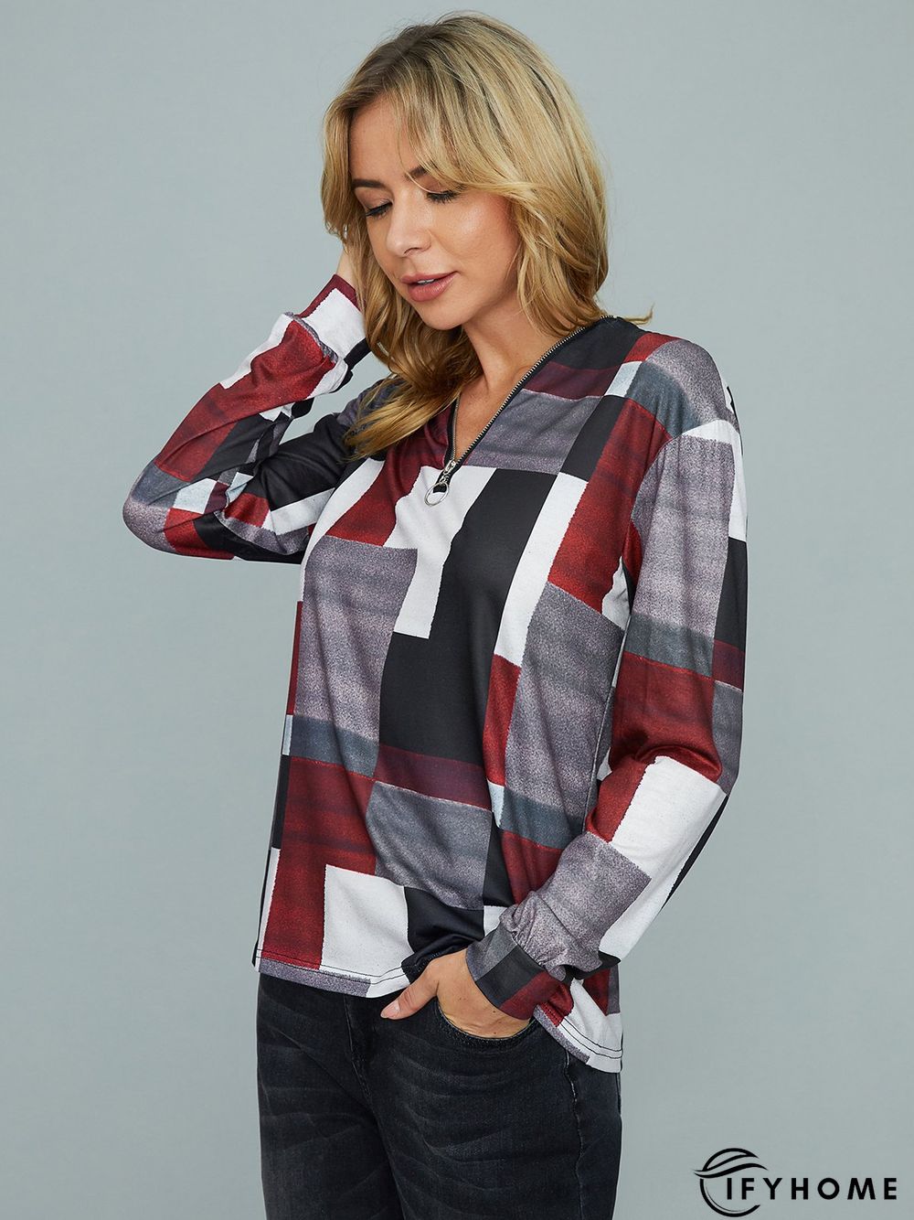 Cotton Long Sleeve Casual Top | IFYHOME