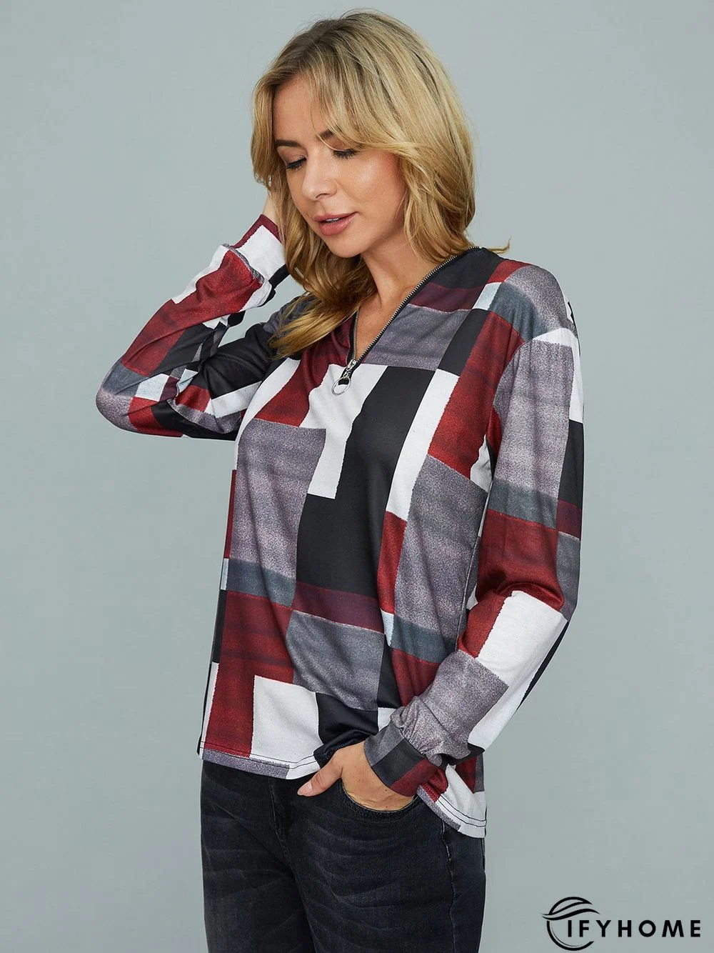 Cotton Long Sleeve Casual Top | IFYHOME