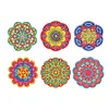 6pcs/set Wooden Diamond Painting Coaster Set