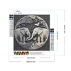 Diamond Painting-DIY Full Round Drill Elephant Relief