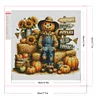 (40*40cm)Scarecrow Pumpkin - Full Square Drill Diamond Painting