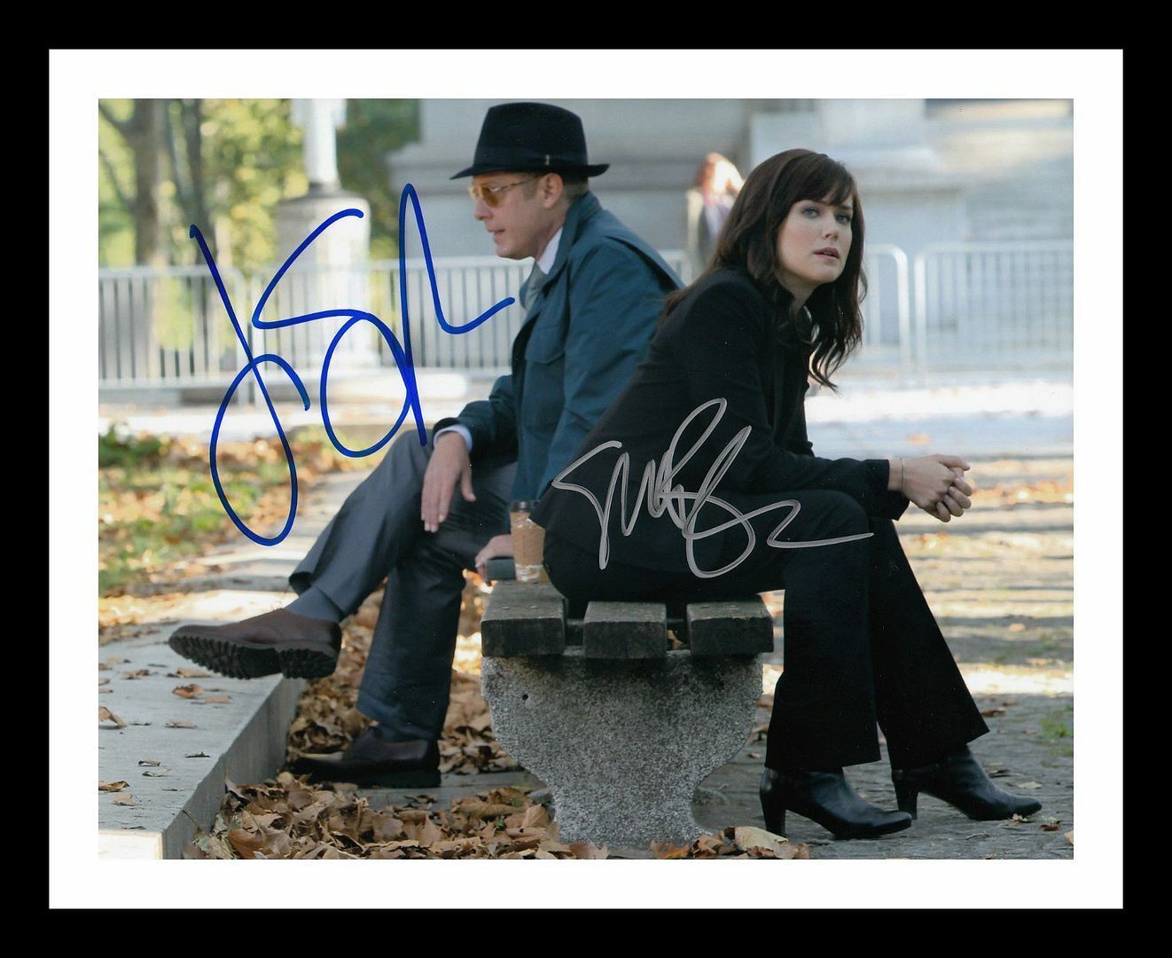 James Spader & Megan Boone - The Blacklist Signed & Framed Photo Poster painting