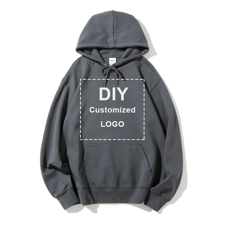 Custom Hoodies DIY Logo Text Photo Personalized Pullover for Men Women at Hiphopee