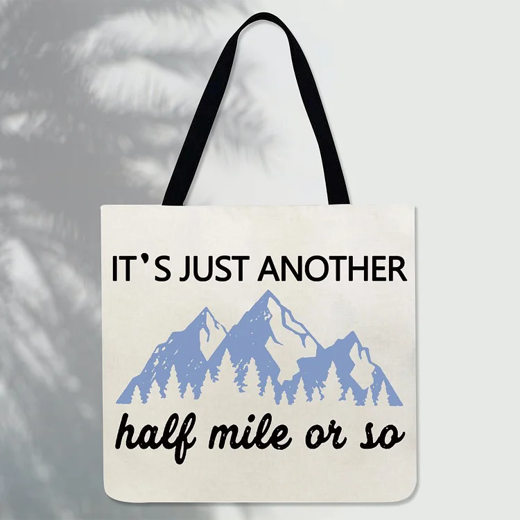 Hiking Printed Shoulder Shopping Bag Casual Large Tote Handbag -011270