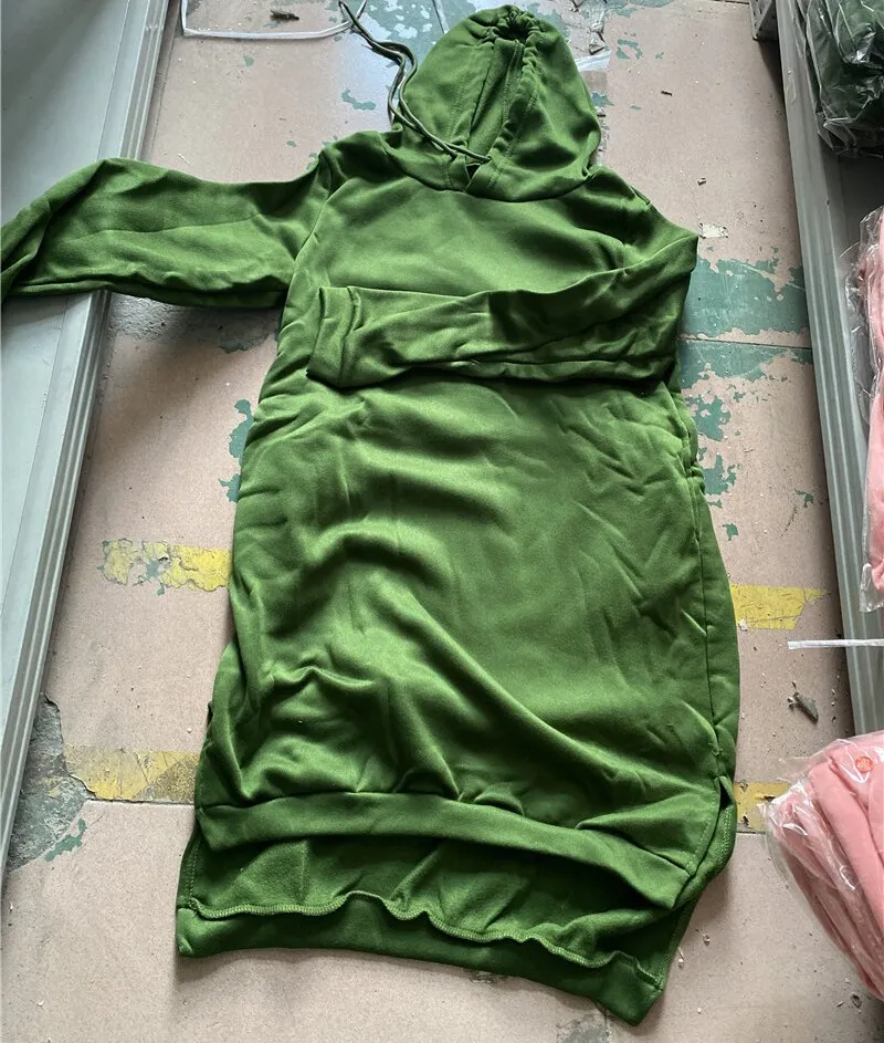 Yvlvol plus size 5XL Hooded Long Sleeve women Dress Sweatshirt hoodies female warm tops streetwear pullovers