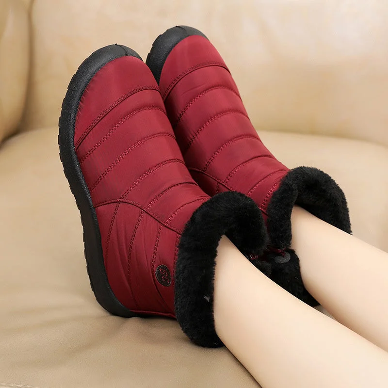 Snow Boots For Women Winter Warm Ankle Short Bootie Casual Waterproof Shoes Warm Shoes Woman Comfort Boots Comfortable