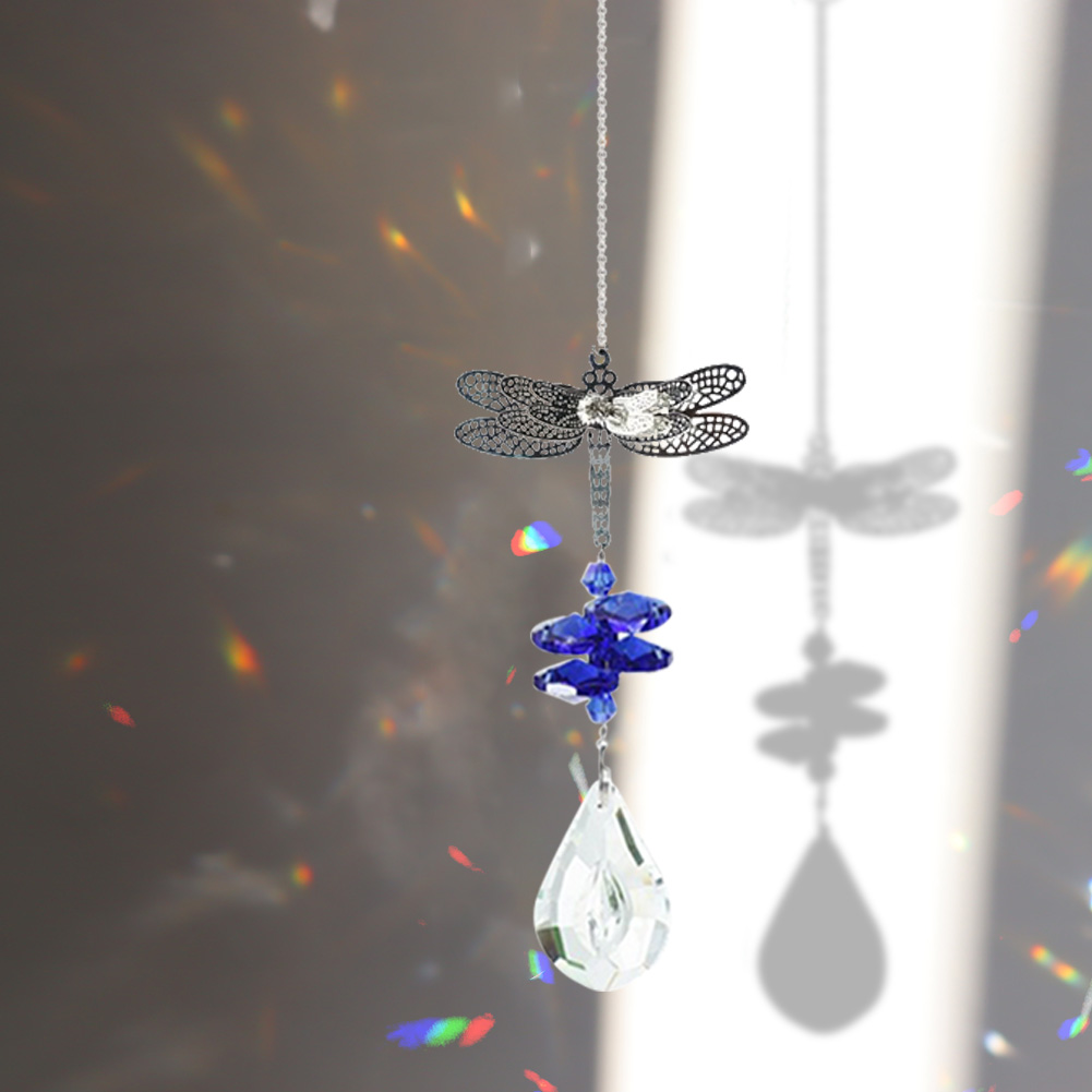 

Blue Dragonfly - Art Crystal Suncatcher, 501 Original