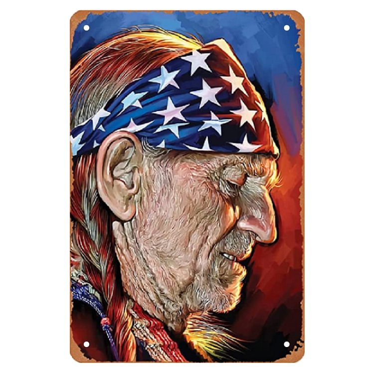 【20*30cm/30*40cm】Willie Nelson - Vintage Tin Signs/Wooden Signs