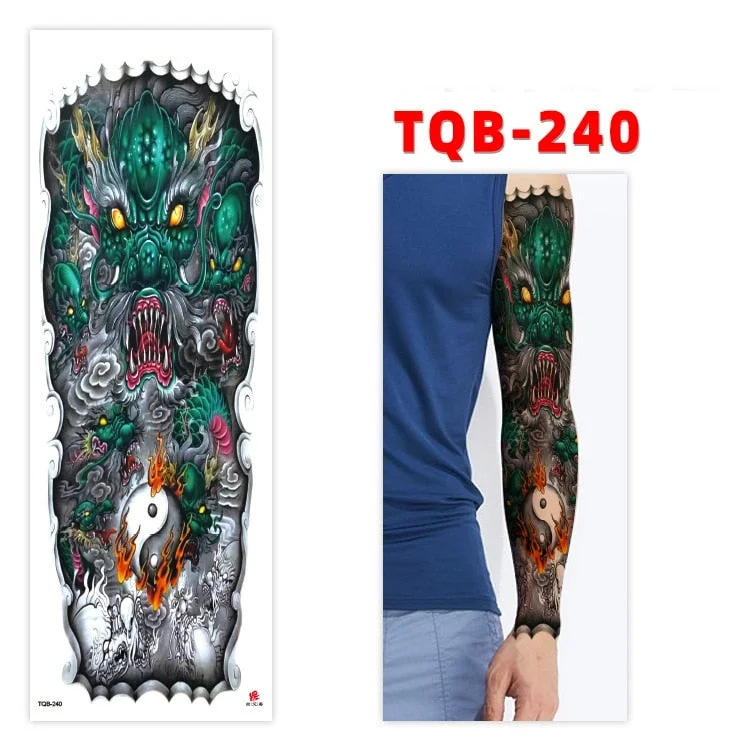 Temporary Tatoo Tattoo for Woman Tattoo Stickers Arm Tattoo Big Sleeve Men and Women Personality Tiger Leopard stickers