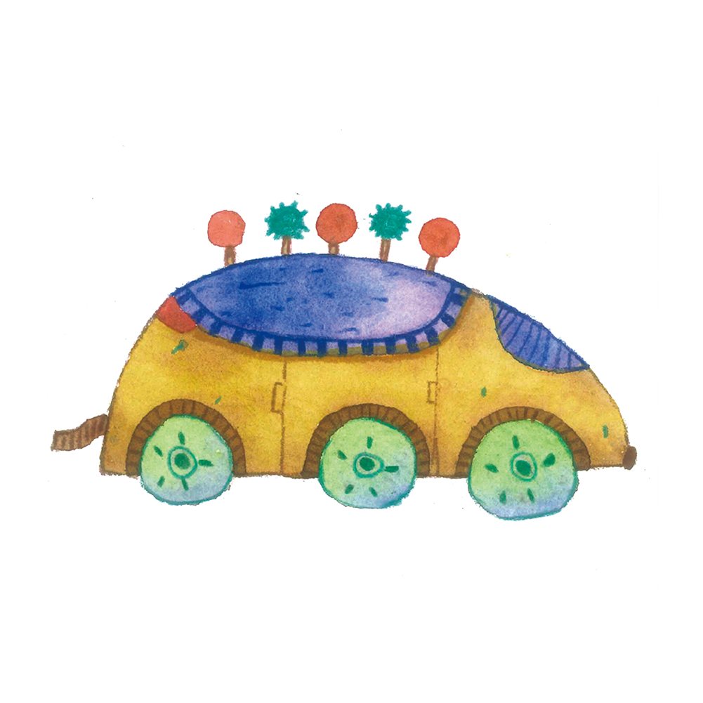 

Mouse Car - 11CT Stamped Cross Stitch - 45*45CM, 501 Original