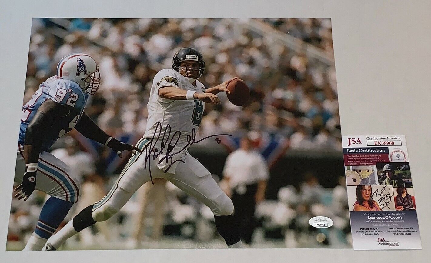 Mark Brunell signed Jacksonville Jaguars 11x14 Photo Poster painting autographed 3 JSA