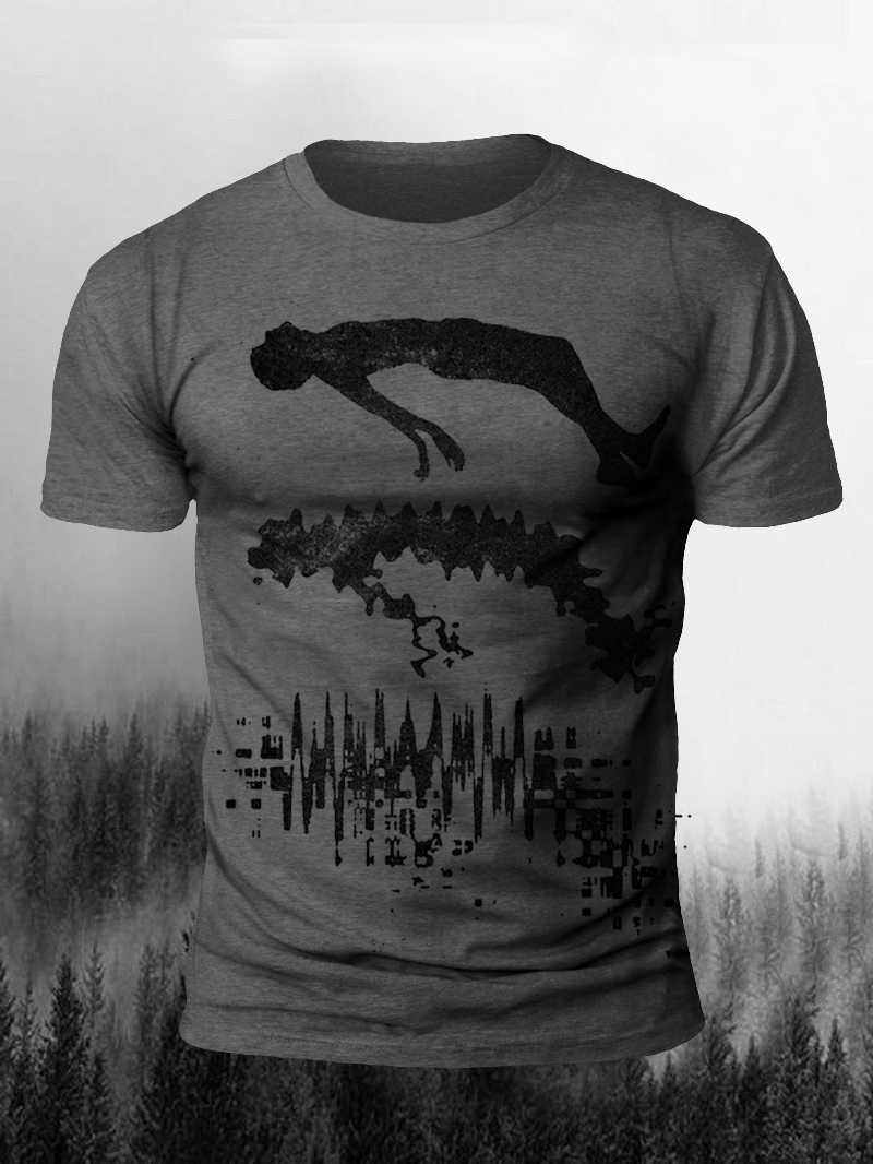 Men's Soul Transformation Print Short Sleeve T-shirt