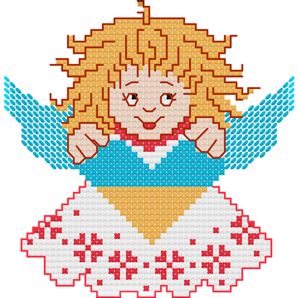 

Angel - 14CT Stamped Cross Stitch - 14*14CM, 501 Original