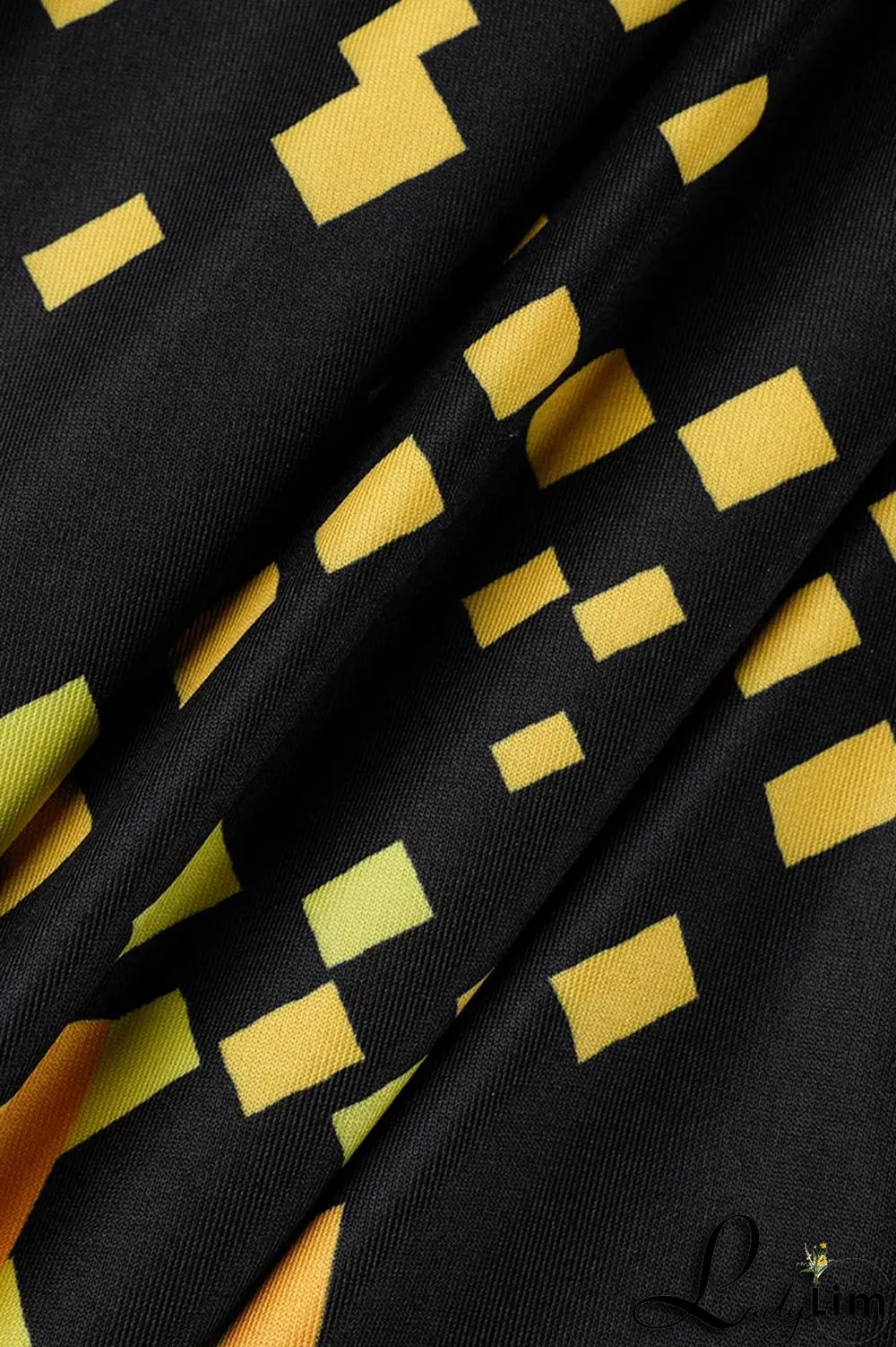 Yellow Fashion Sexy Print Backless Spaghetti Strap Long Dress