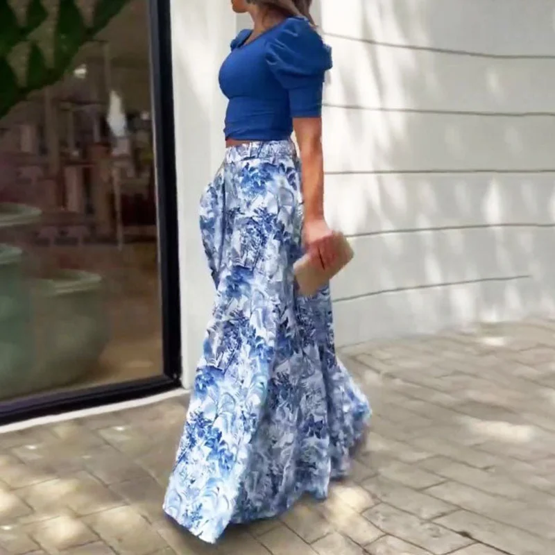 Uveng Uveng 2024 Autumn Suit Ins New Women's Temperament Commuter Print Fashion Casual Suit 661