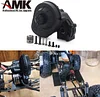 AMK Nylon RC Gearbox Gears Set Kit for 1/10 RC Crawler Car Axial SCX10 SCX10 II 90046 Upgrade Part (Black Complete Gearbox)