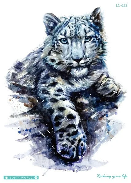 Sdrawing Transfer fake tattoo Waterproof Temporary Tattoo sticker men women Tiger wolf tattoo flash tatto arm tatoo makeup sticker