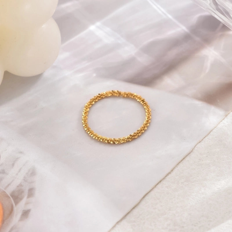 Elegant Minimalist Classic Style Roman Numeral 201 Stainless Steel Stainless Steel Rings