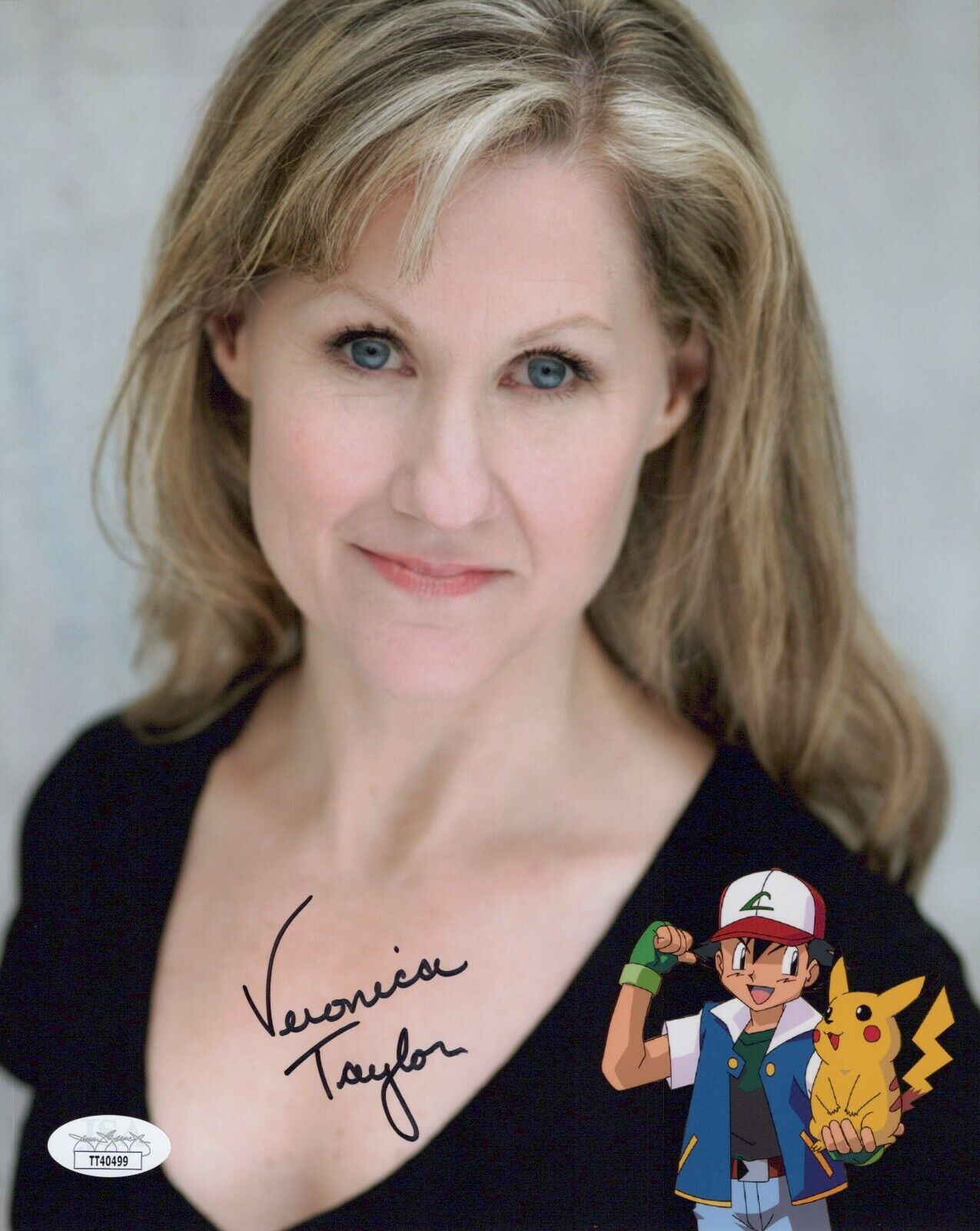 VERONICA TAYLOR Signed 8x10 POKEMON ASH Photo Poster painting Authentic Autograph JSA COA Cert