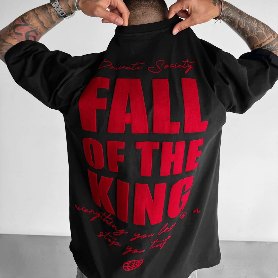 Unisex Casual Fall Of The King T-shirt