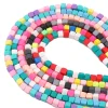 6mm Colorful Square Cube Beads DIY Fashion Accessories