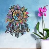 DIY Sunflower Dreamcatcher Diamond Painting Pendant （Single Sided)