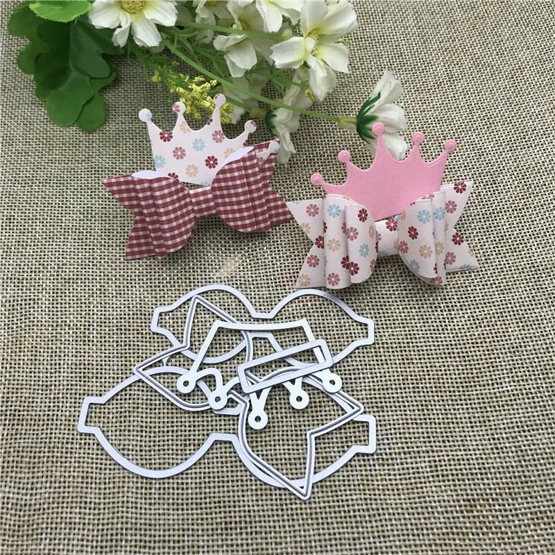 Crown Bowknot Metal Cutting Dies Stencils For DIY Scrapbooking Decorative Embossing Handcraft Die Cutting Template