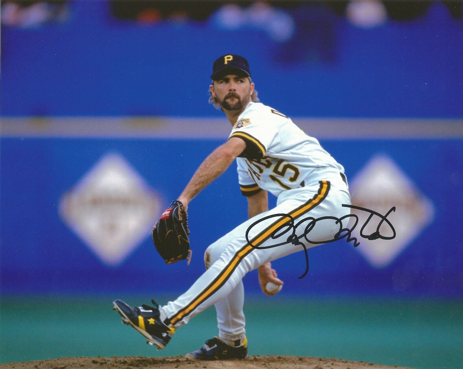 DOUG DRABEK SIGNED PITTSBURGH PIRATES 8x10 Photo Poster painting with w/COA