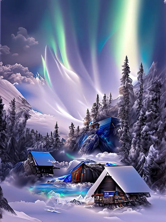Snow Scenery - Customized AB Drill Diamond Painting gbfke