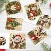Special Shaped Diamond Painting Christmas Cards 6Pcs DIY Gem Greeting
