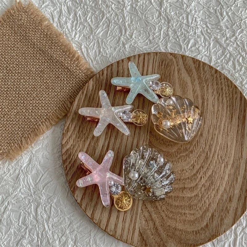 Beach Starfish Plastic Hair Clip