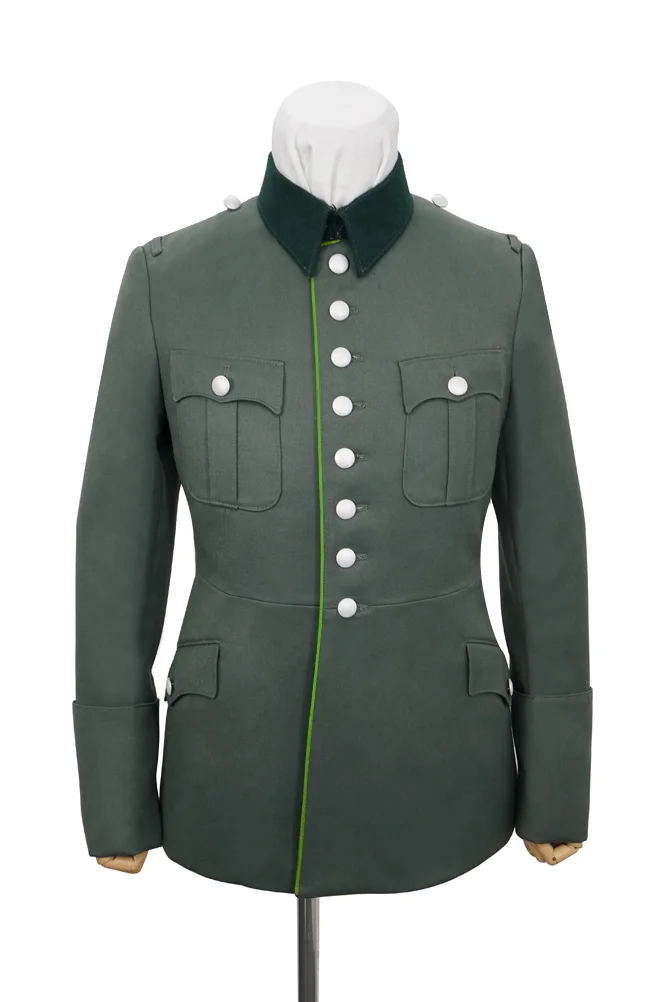   Wehrmacht German M1927 General Officer Gabardine Piped Service Tunic Jacket II German-Uniform