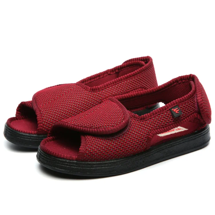 Sale| RED 	UK5.5(39)| Stunahome M-AIR Easy On Off Adjustable Extra Wide Shoes  Stunahome.com