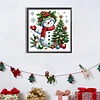 (40*40cm)Christmas Snowman - Full Round Drill Diamond Painting
