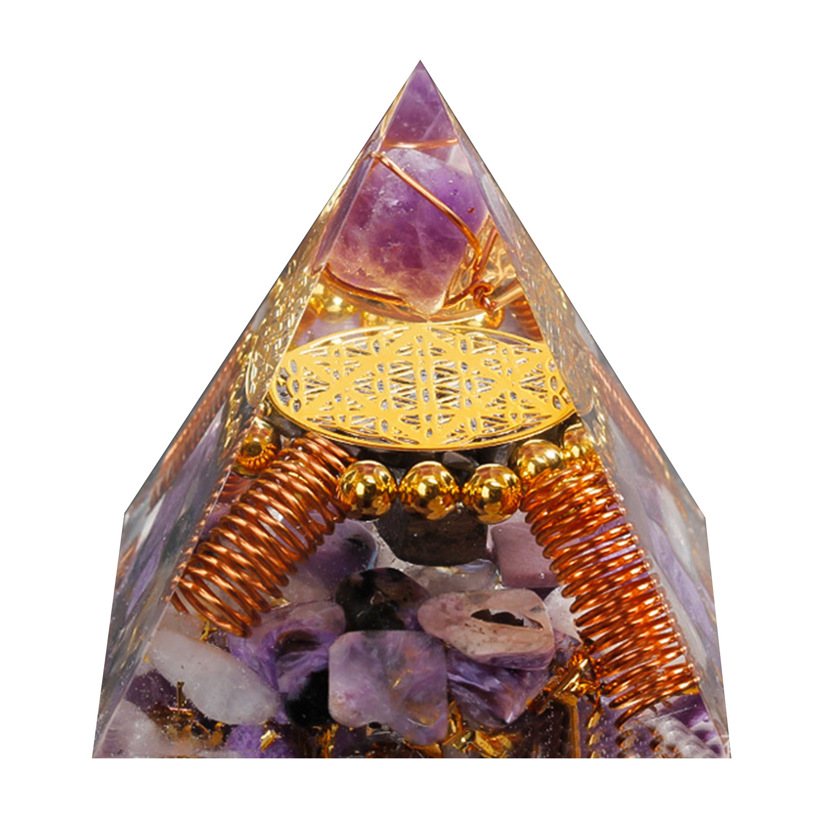 

6cm Natural Orgonite Pyramid Chakra, 501 Original