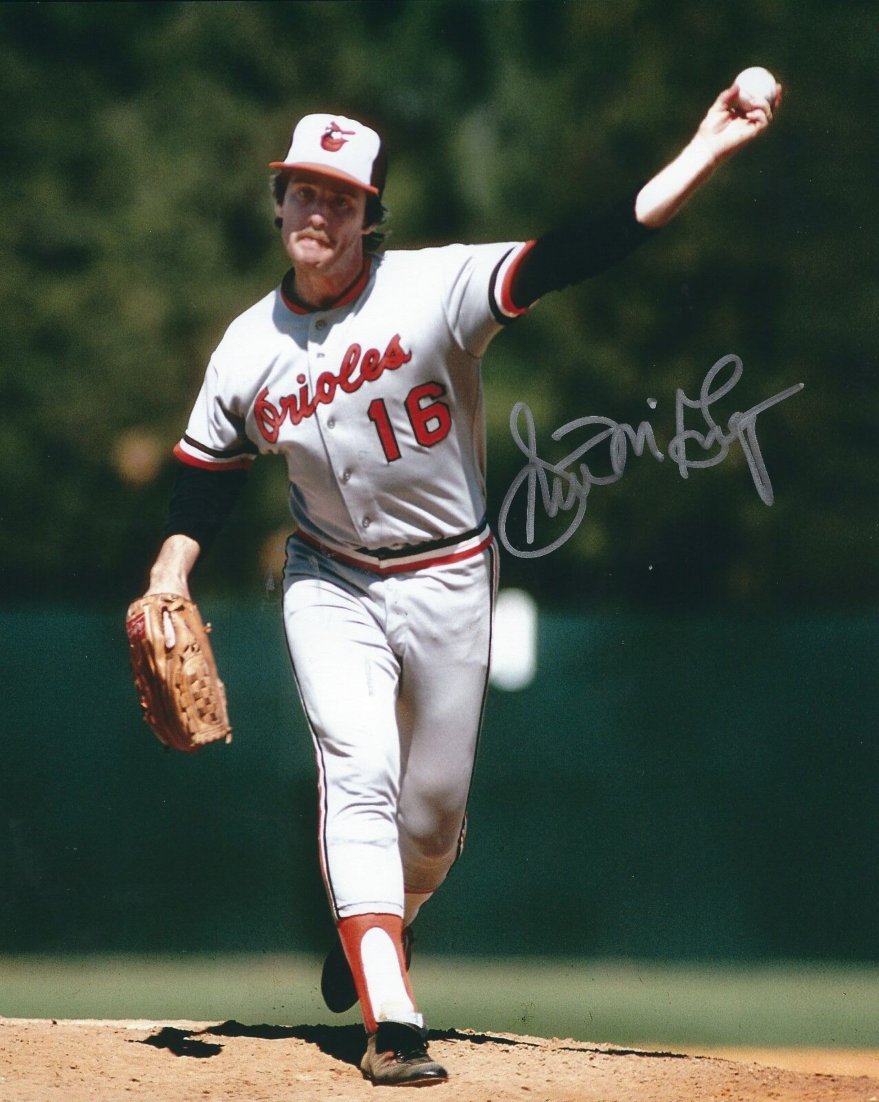 Signed 8x10 SCOTT MCGREGOR Baltimore Orioles Photo Poster painting- COA