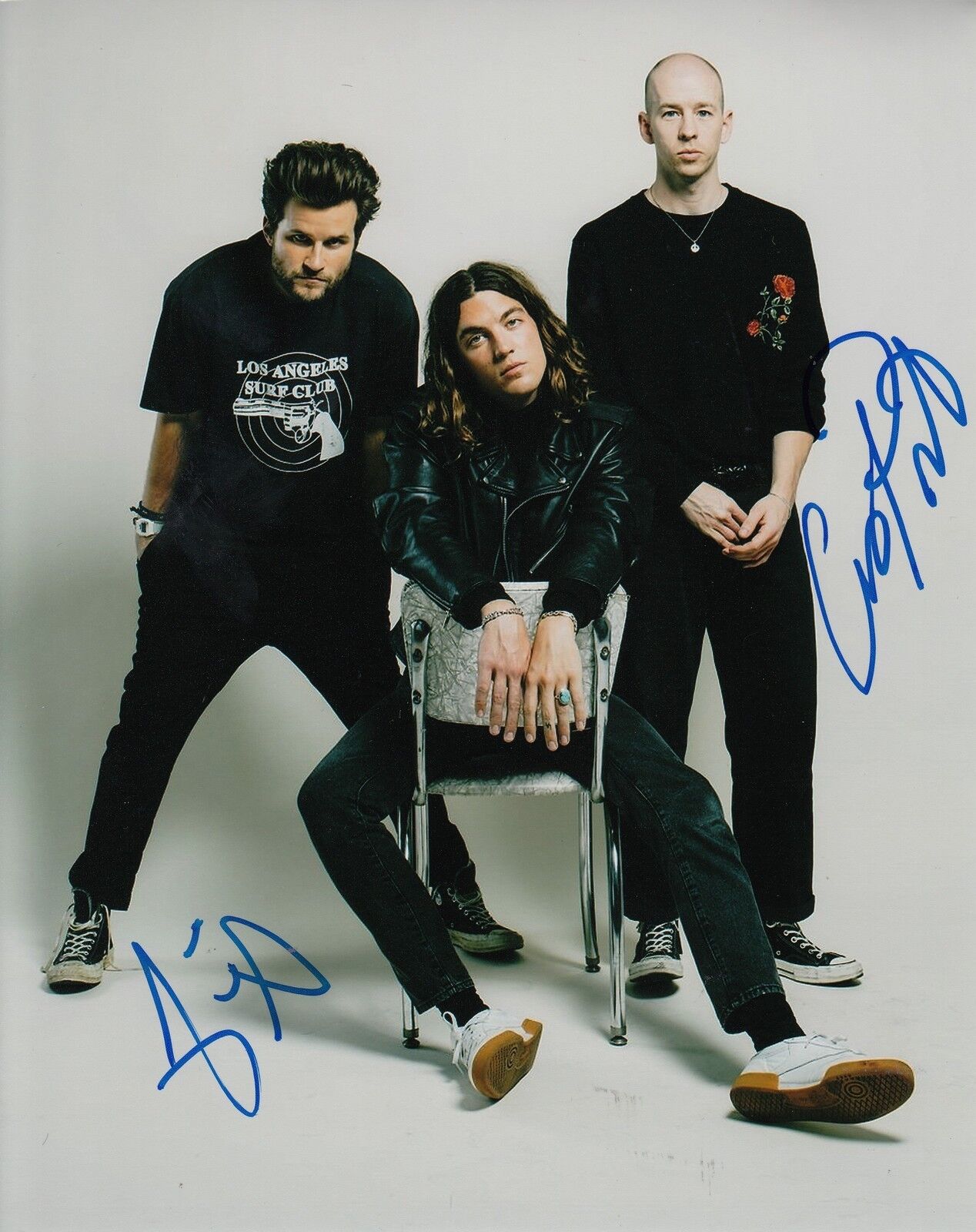 CHARLES PRIEST & JAKE CLIFFORD GOSS signed (LANY) MUSIC BAND 8X10 Photo Poster painting W/COA #4