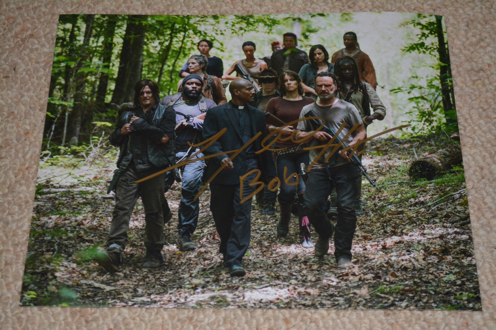 LAWRENCE GILLARD JR. signed autograph In Person 8x10 WALKING DEAD Bob