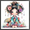 Cartoon Japanese Geisha-11CT Stamped Cross Stitch 40*40cm tapestrymarket