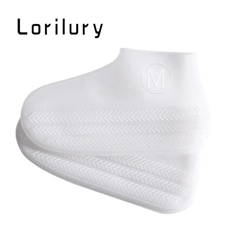 High Quality Rubber Waterproof Shoes Covers Rian Shoe Cover Men Women 2021 Fashion Reusable Covers Shoes Children