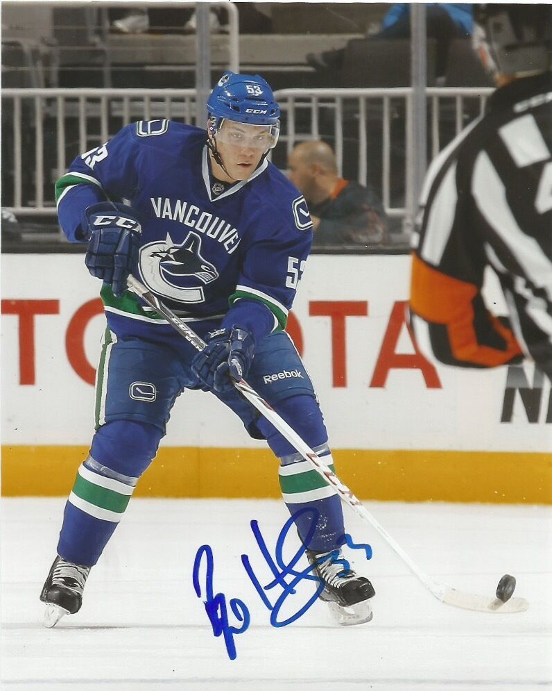 Vancouver Canucks Bo Horvat Signed Autographed 8x10 Photo Poster painting COA