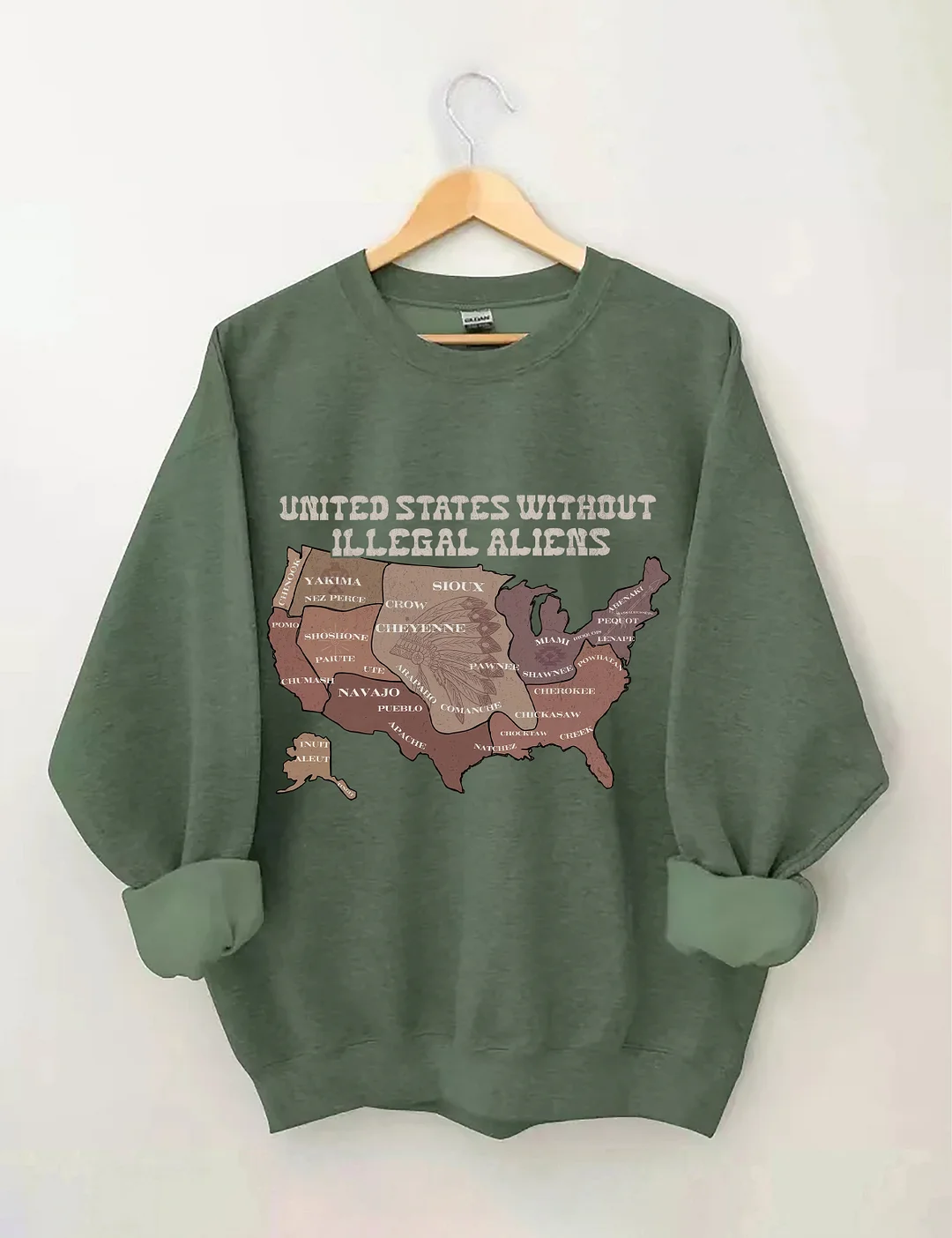 United States Without Illegal Aliens Sweatshirt