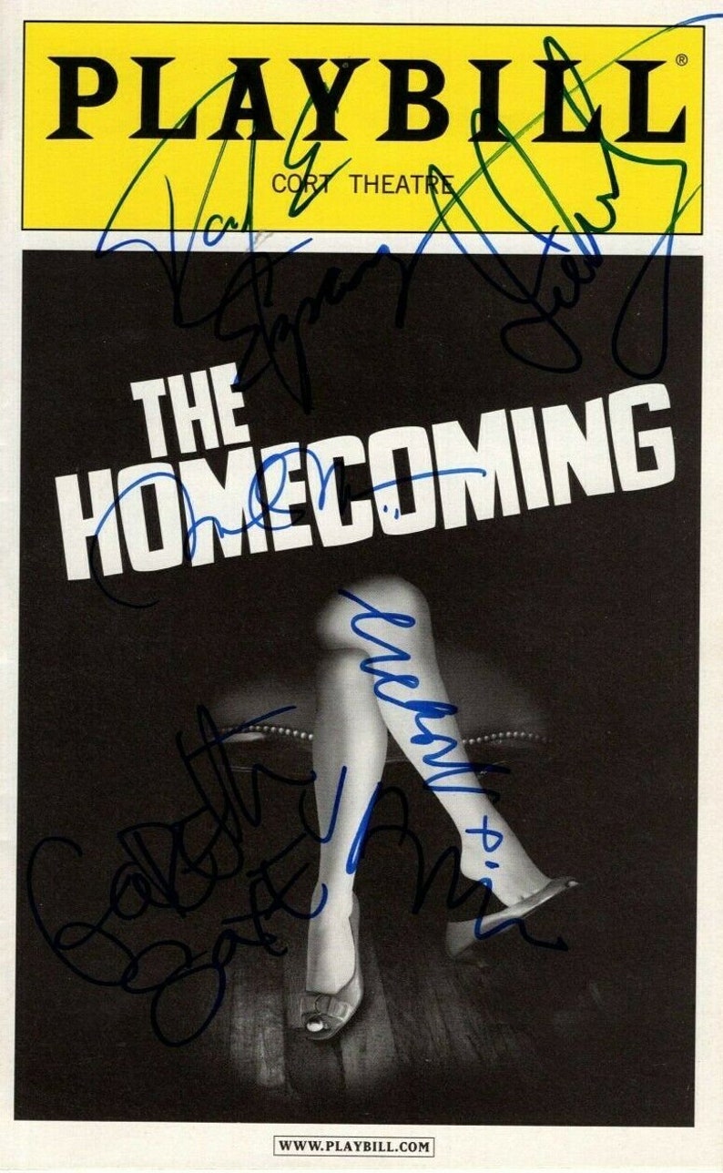 The homecoming signed autographed cast playbill