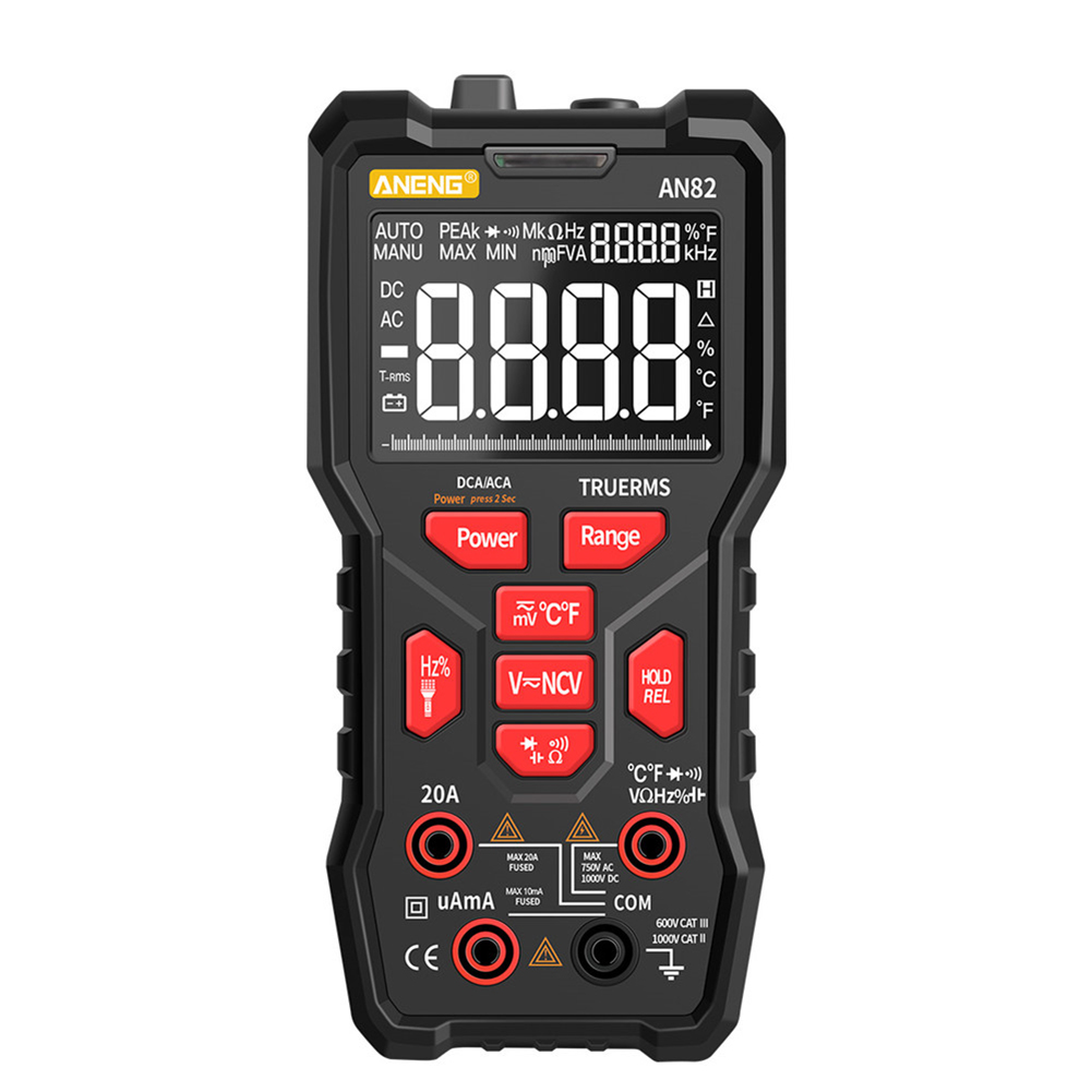 

ANENG AN82 9999 Counts - Digital Multimeter, Red, 501 Original